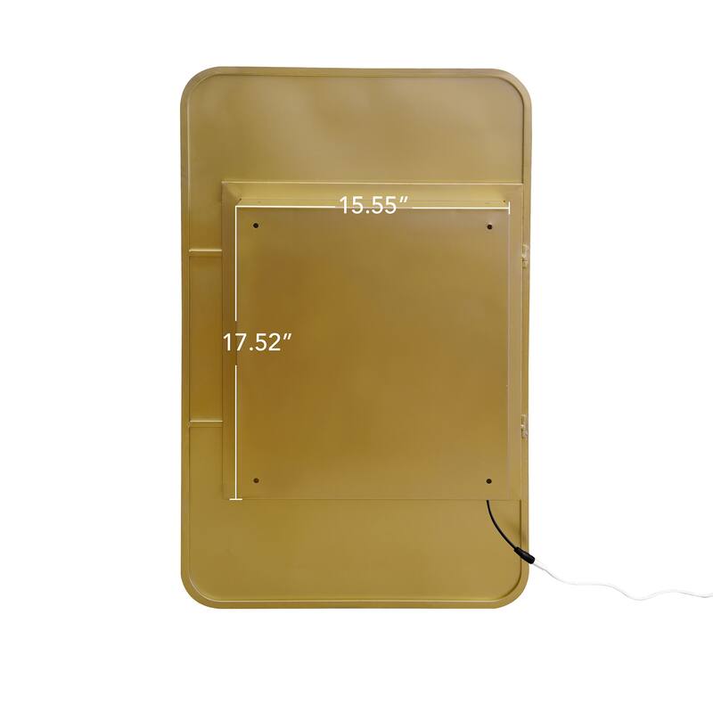 Roomfitters Rectangle Medicine Cabinet with Mirror, Wall Mounted Bathroom Storage