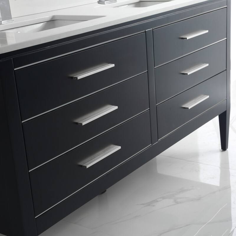 Ayer 60" Double Bathroom Vanity Set