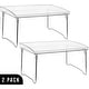 preview thumbnail 7 of 7, 2-Tier Stackable Storage Shelf Stand- Foldable Organizer Rack for Kitchen Pantry