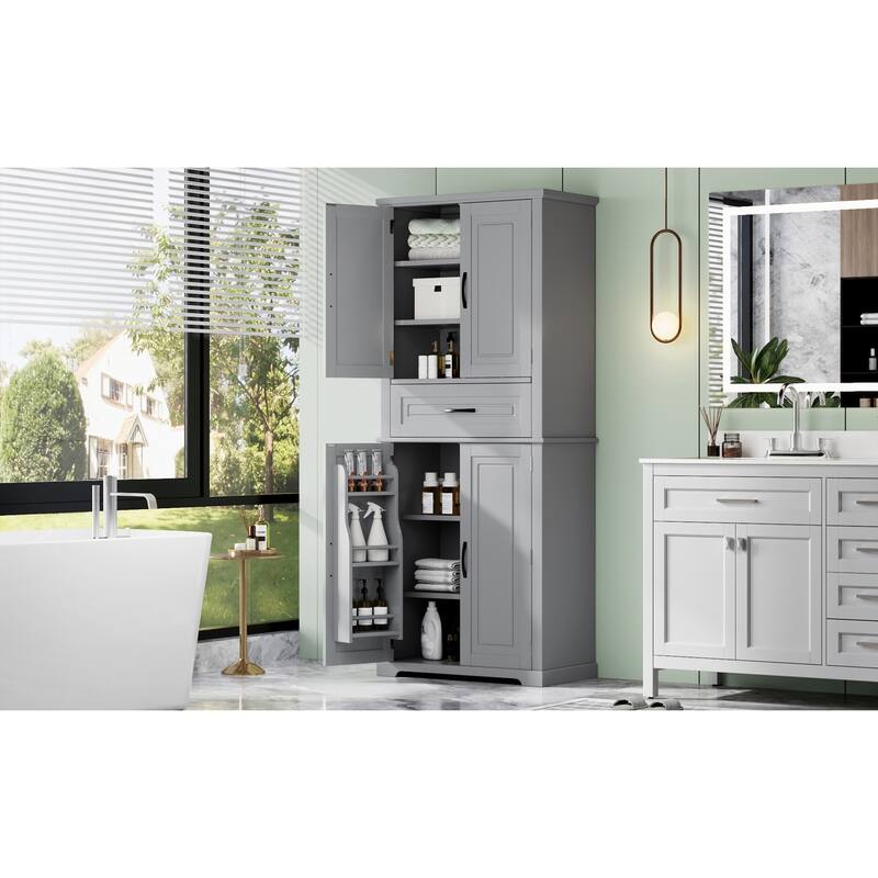 Bathroom Storage Cabinet With Multi-Functional Storage Space