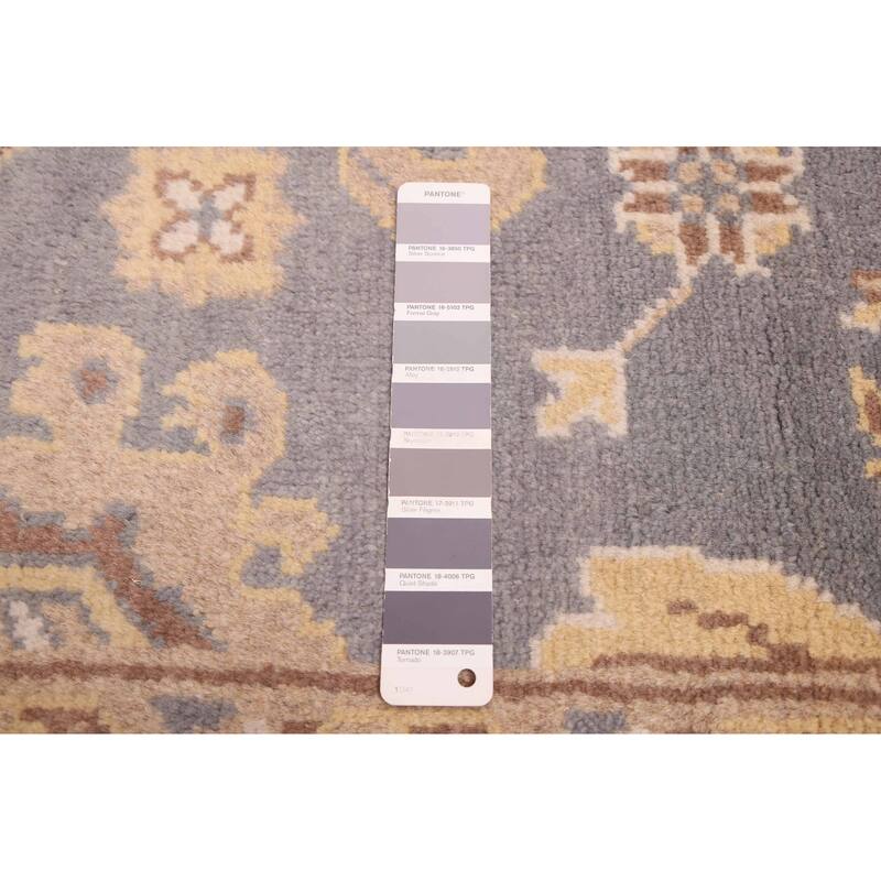 ECARPETGALLERY Hand-knotted Royal Oushak Grey Wool Rug - 6'1 x 8'9