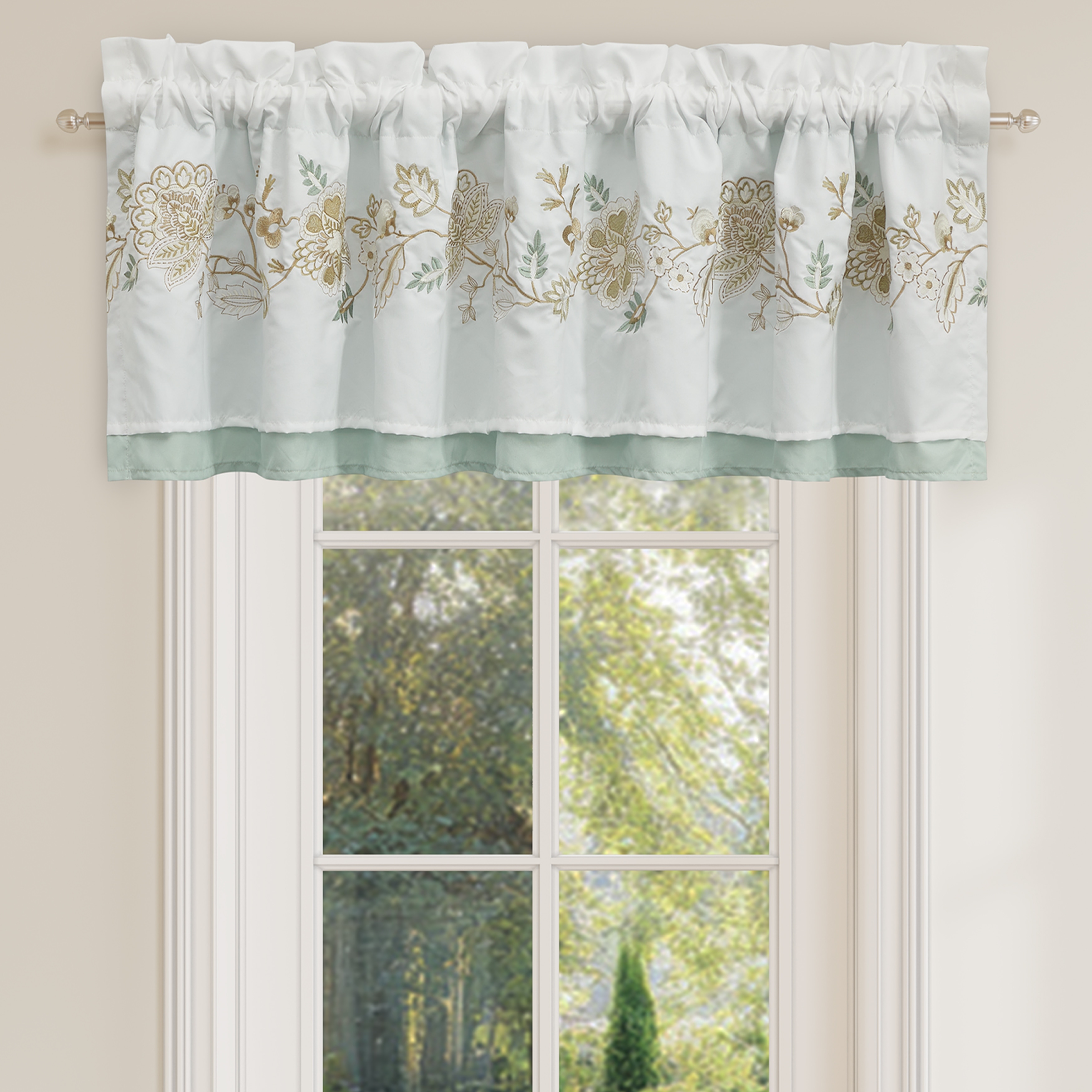 Spring Social Window Straight Valance