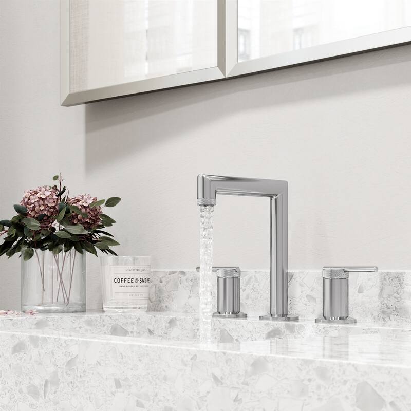 VIGO Sterling 7" H 2-Handle Widespread Bathroom Faucet