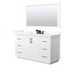 Option White / Giotto Quartz Top / Matte Black Hardware