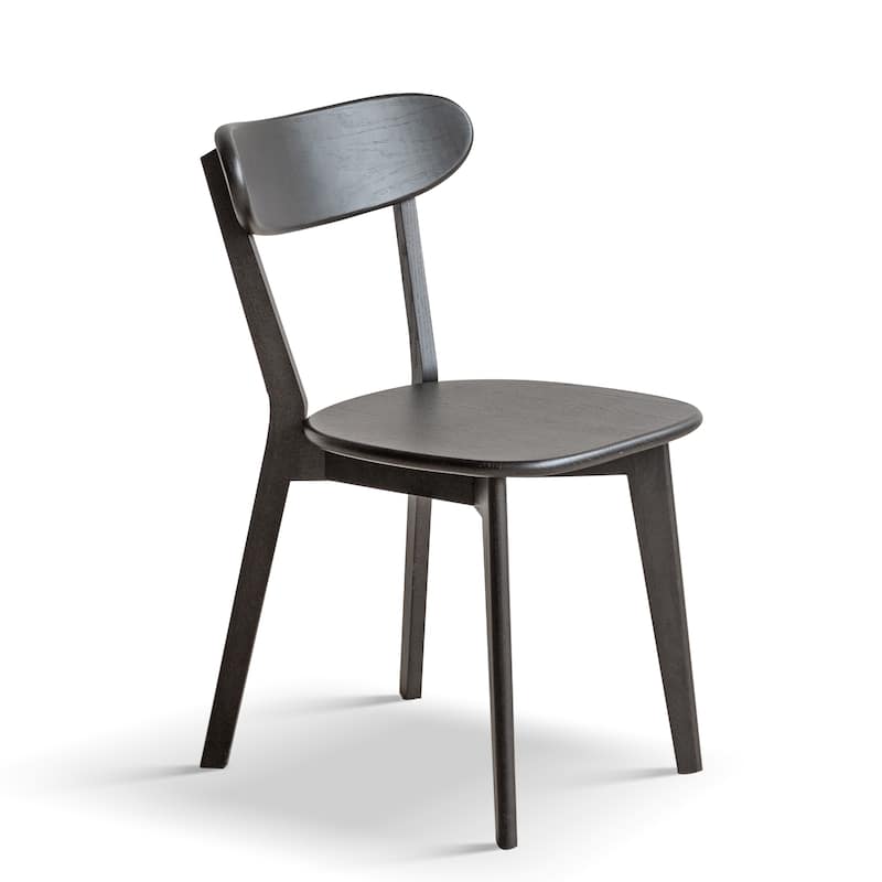 GDFStudio - Eliza Solid Oak Dining Chair with Comfortable Curved Back