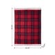 preview thumbnail 7 of 18, Glitzhome 50 x 60 Knitted Acrylic Plaid Woven Throw Blanket with Tassels