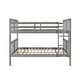 preview thumbnail 5 of 23, Twin Over Full Bunk Bed, Converted into 2 Beds, Solid Wood Bunkbeds Bedframe with Safety Rail and Ladder, for Kids/Teens Bedroom