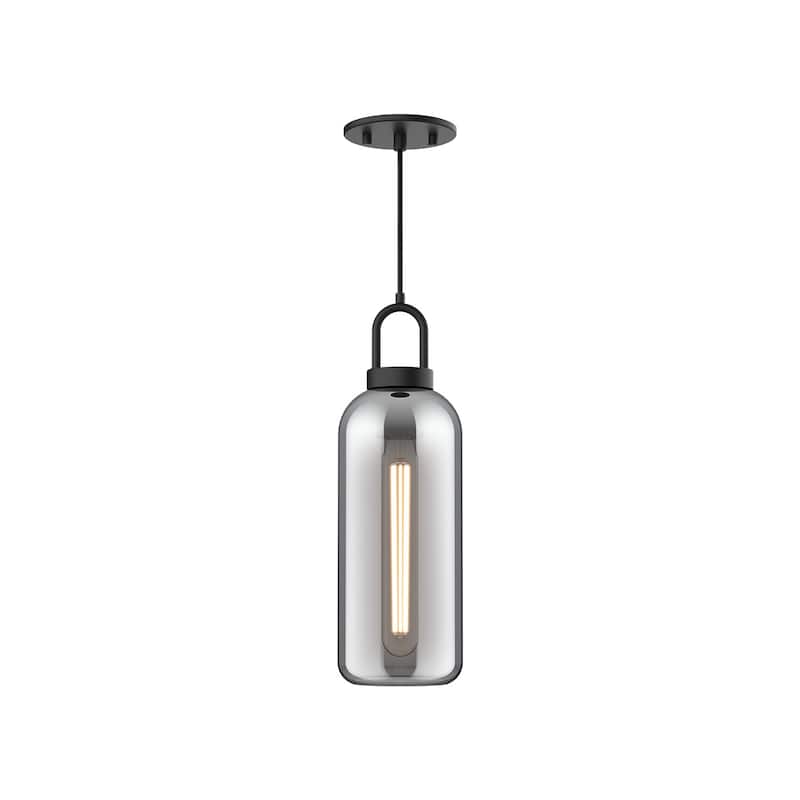 Alora Lighting PD401505SM Soji 5" Wide Mini Pendant with Smoked Glass