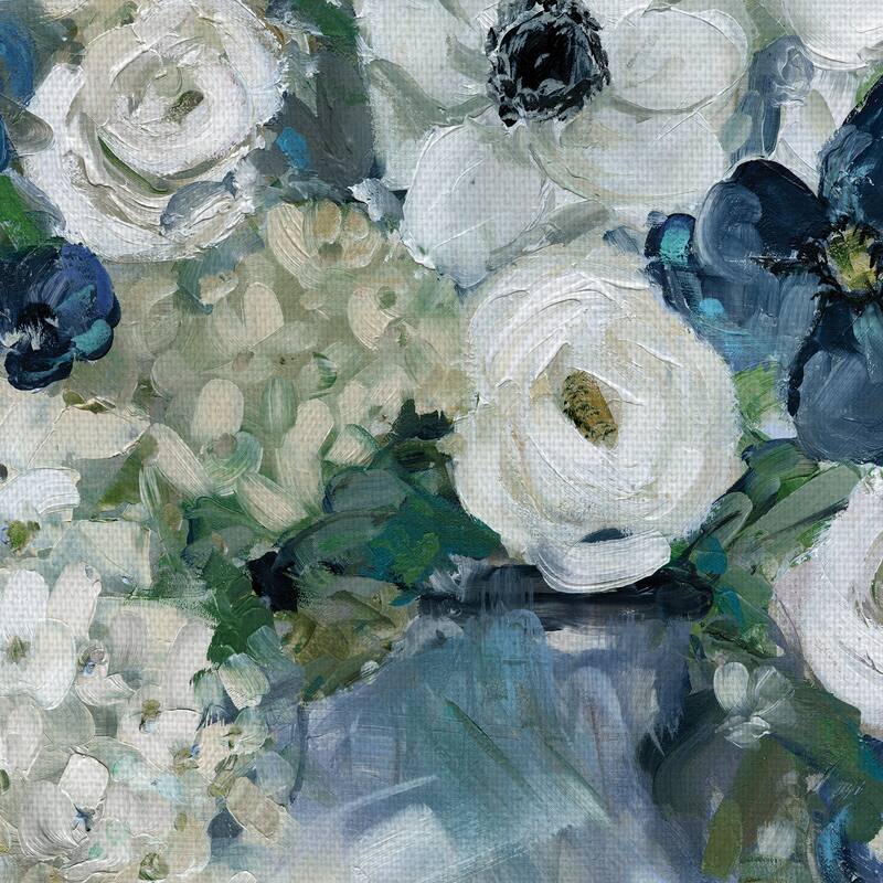 Anemone and Blue by Sally Swatland Canvas Art Print