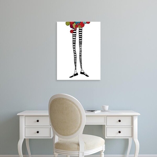 Easy Art Prints Jan Weiss's 'Skinny Legs 2' Premium Canvas Art