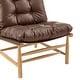 preview thumbnail 9 of 28, NPD Furniture Oswald Faux Leather Tufted Accent Chair