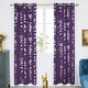 preview thumbnail 34 of 95, Deconovo Silver Leaves Curtain Panel Pairs(2 Panel) W42 x L84 - Royal Purple