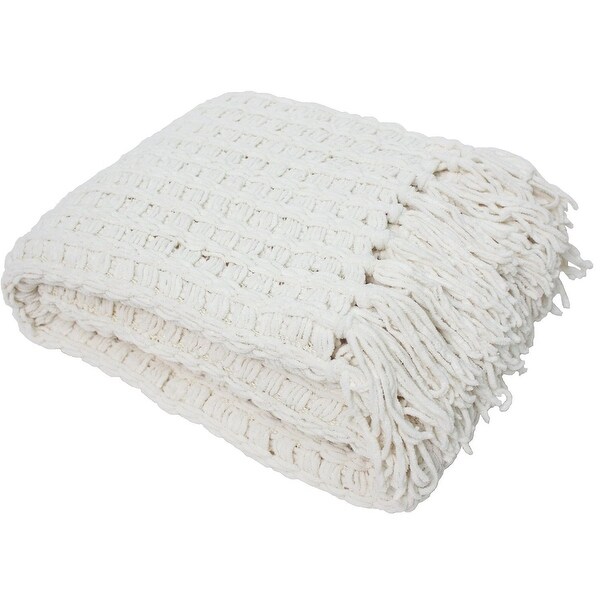 Luxury shop chenille throw