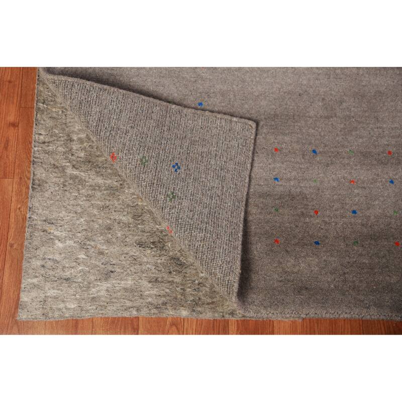 Tribal Gabbeh Indian Area Rug Handmade Living Room Wool Carpet - 9'2" x 11'11"