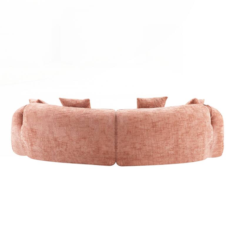 Curved Compressed Sofa, Creative Nordic-style Design for Living Room