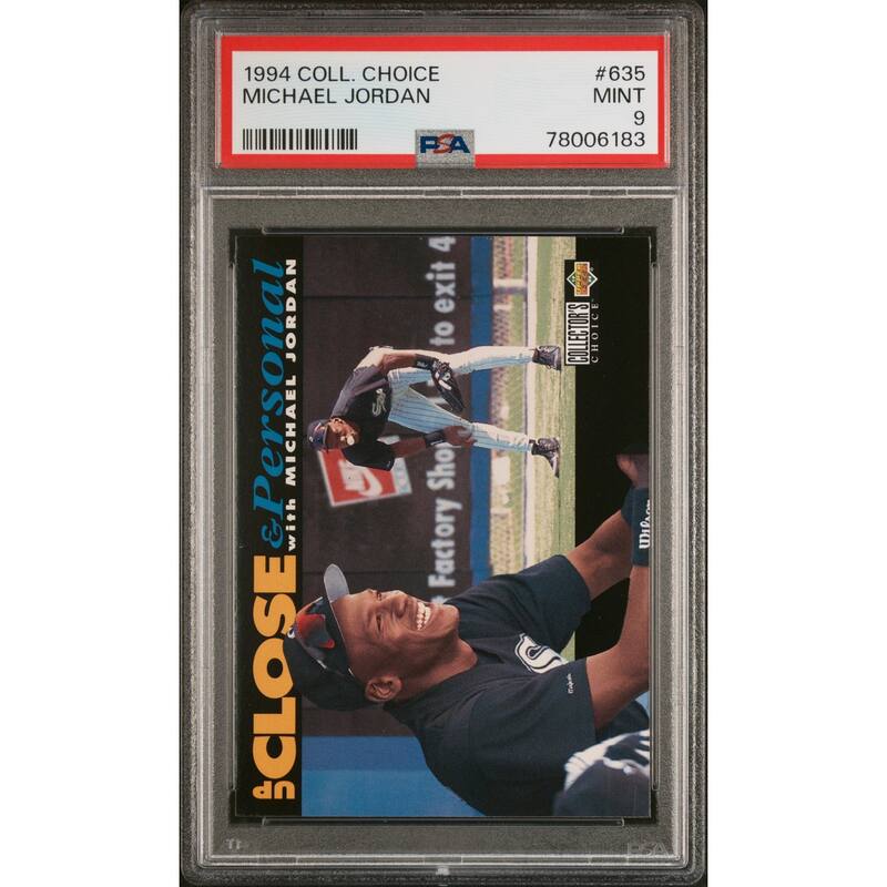 Michael Jordan 1994 Upper Deck Collectors Choice Basketball Card #635 PSA 9 - 8' x 11'