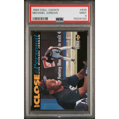 Michael Jordan 1994 Upper Deck Collectors Choice Basketball Card #635 PSA 9 - 8' x 11'