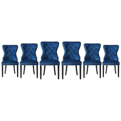 Highland Tufted Velvet Side Chair (Set of 6)