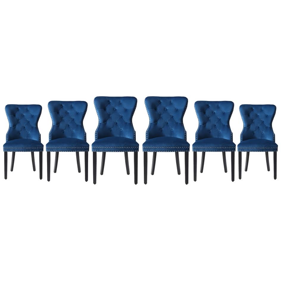 Highland Tufted Velvet Side Chair (Set of 6)
