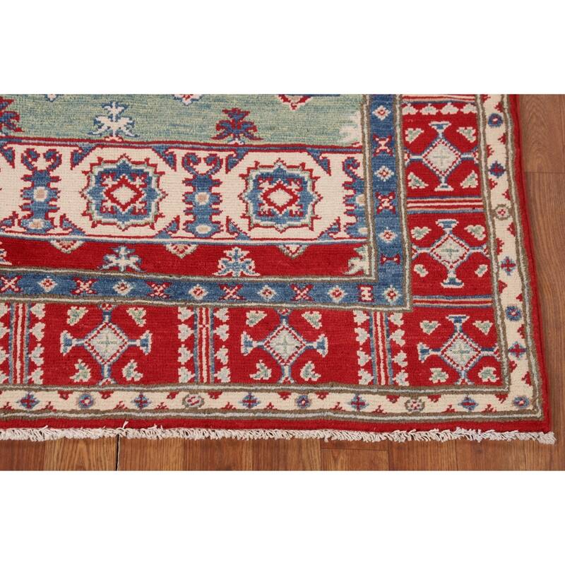 Kazak Oriental Foyer Rug Handmade Bedroom Wool Carpet - 3'5" x 4'10"