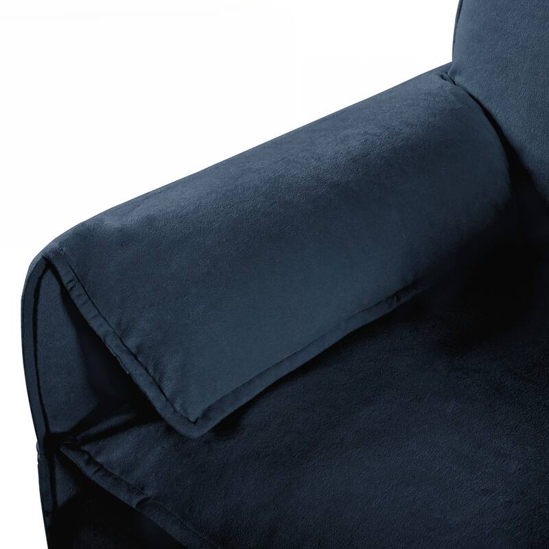 Chair with Movable Ottoman for Living Room or Bedroom