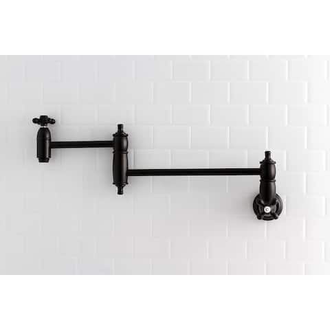 Restoration Wall Mount Pot Filler Kitchen Faucet
