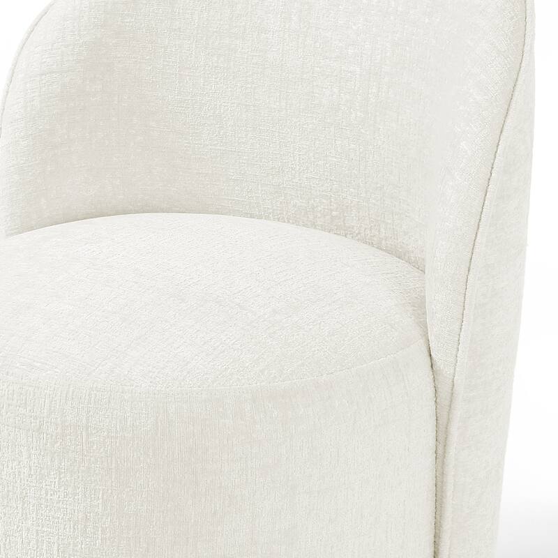 23" W Upholstered Swivel Side Chair for Dining Room Set of 2