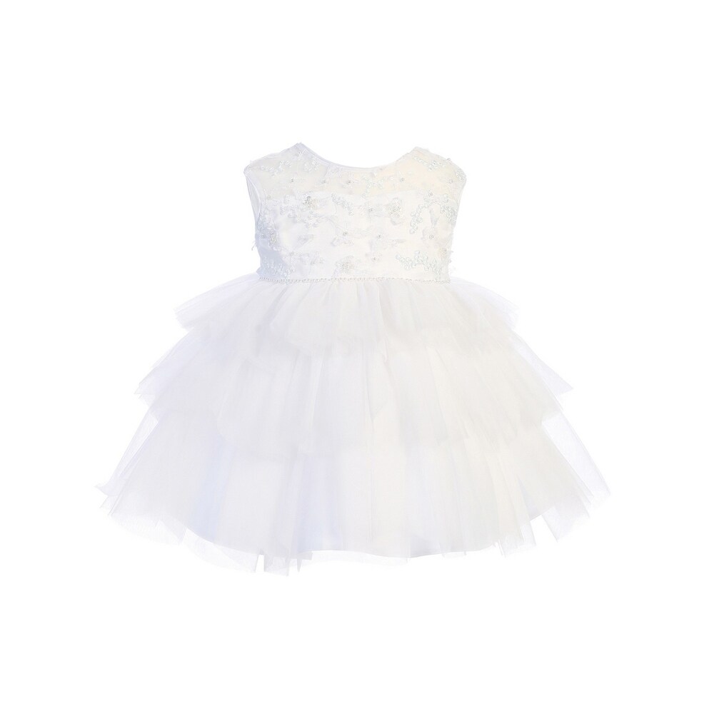 white flower girl dress 18 months
