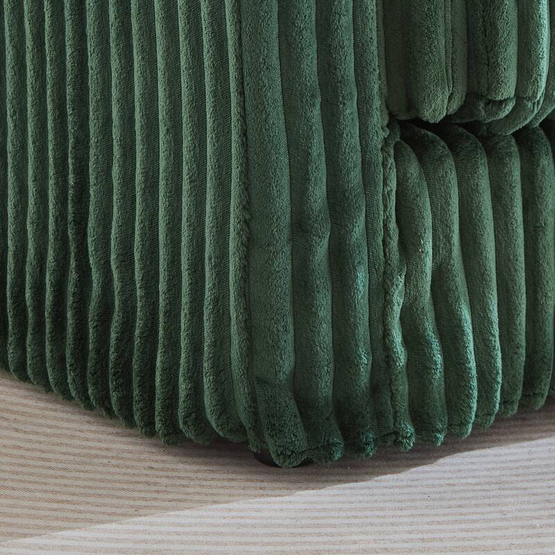 2-Seater Sofa Couch, Cloud Corduroy Loveseat Sofa, Plush Recliner Sofa Chaise Lounge Sofa with Removable Covers