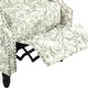 preview thumbnail 89 of 91, Linen Manual Upholstered Recliner with Wood Legs