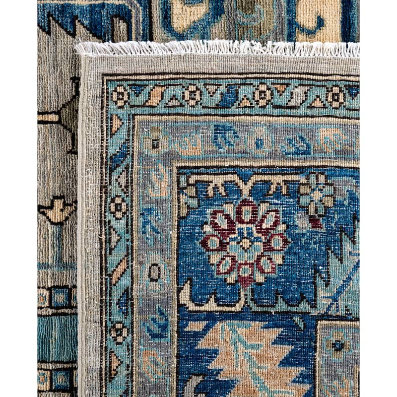 Serapi One-of-a-Kind Hand-Knotted Area Rug - Gray - 10' 0" x 13' 10"
