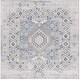 preview thumbnail 3 of 13, SAFAVIEH Odyssey Leokadija Boho Distressed Rug 6'7" Square - Grey/Light Blue - Square