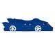 preview thumbnail 8 of 43, Race Car-Shaped Platform Bed with Wheels, Suitable for Kids and Young Children