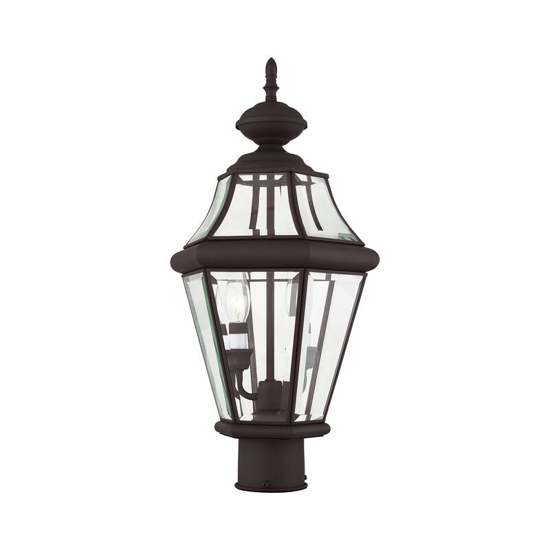 Livex Lighting Georgetown 2 Light 21" High Outdoor Single Head Post