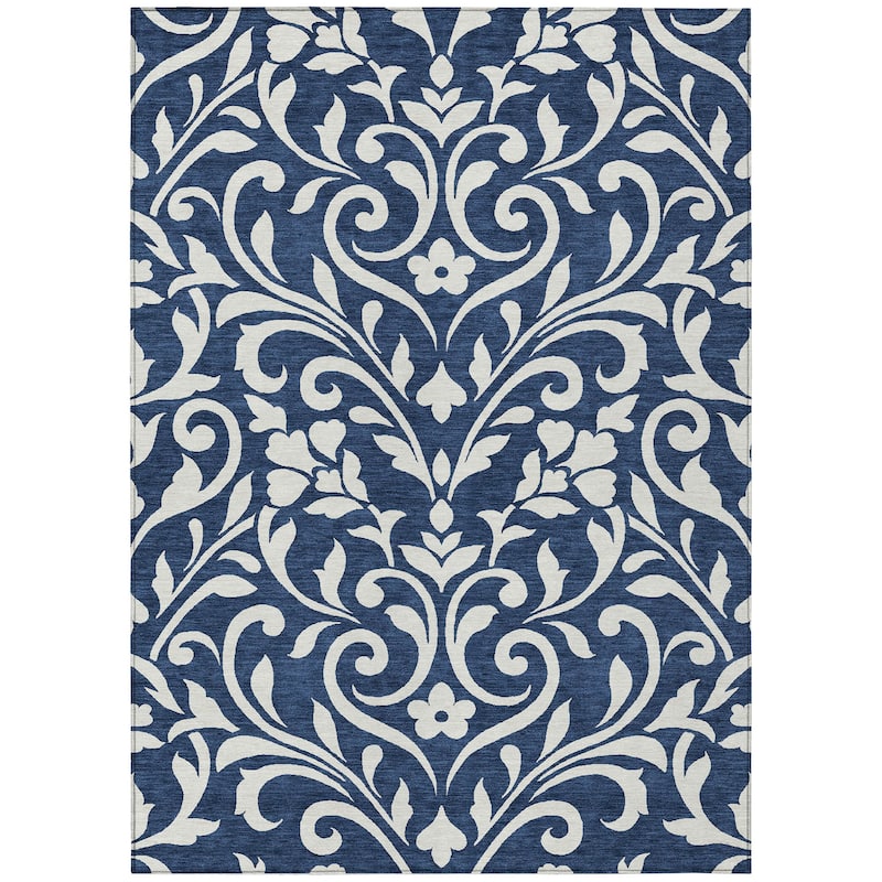 Machine Washable Indoor/ Outdoor Chantille Traditional Elegant Rug