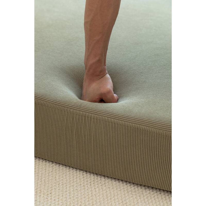 Foldable Sofa Bed Sleeper Lounge Chair with Pillow, Floor Mattress Couch with Backrest