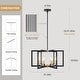 preview thumbnail 9 of 9, 6-Light Candlestick Hanging Linear Foyer Chandelier Lighting for Dining Room Kitchen Island