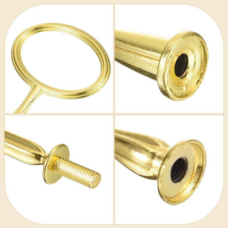 Cake Tray Stand Handle Cupcake Dessert Plate Hardware Fitting Holder Rod Stand Handle, 3-Tiers