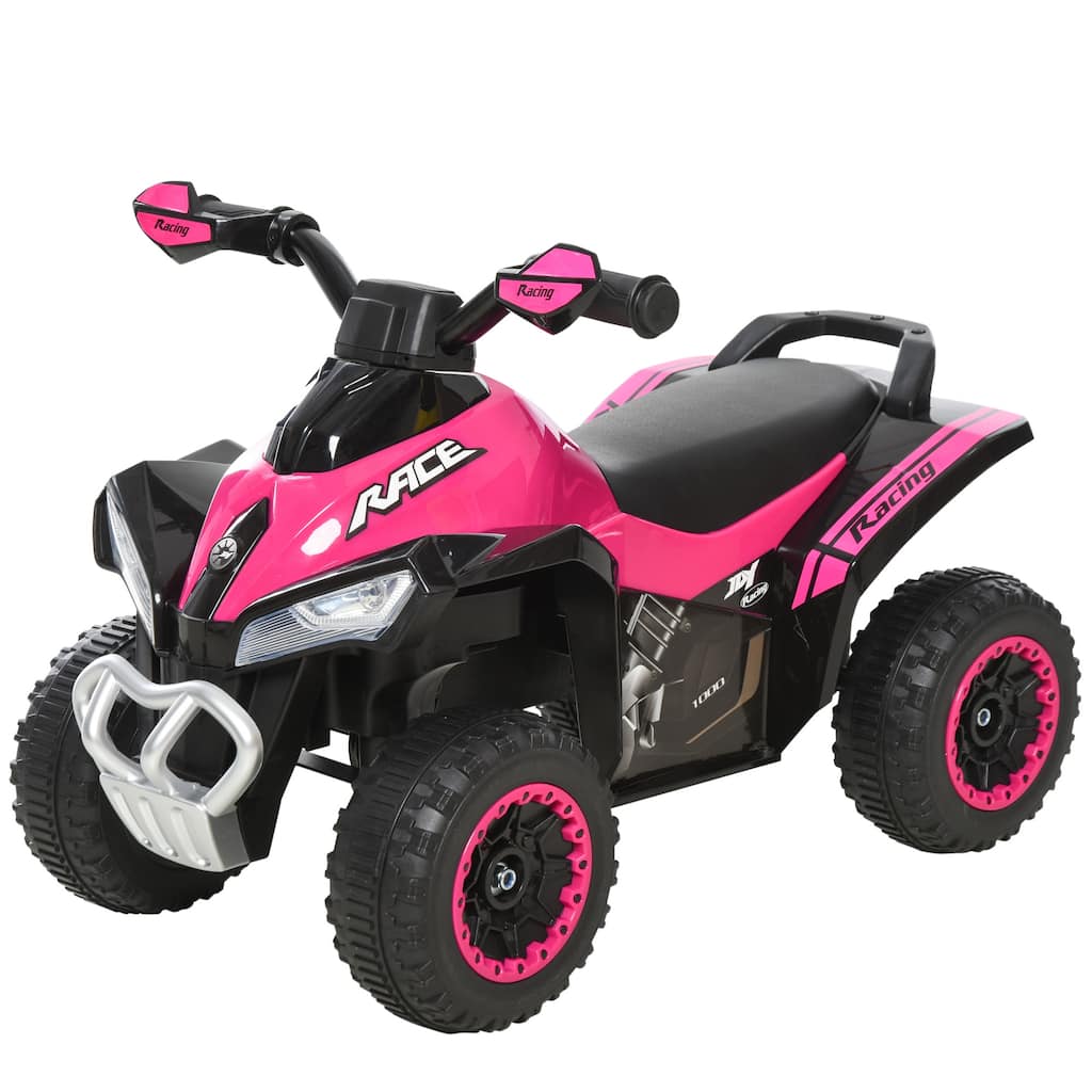 Kids Ride-On Push Car with LED Lights and Music, Foot-to-Floor Sliding Car for Toddlers, Walking ATV Toy, No Power Required