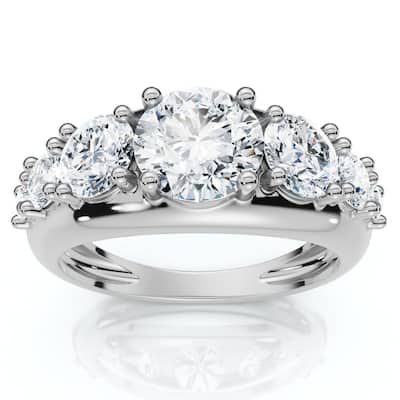 2Ct TW Diamond Anniversary Stackable Wedding Ring Gold Lab Grown
