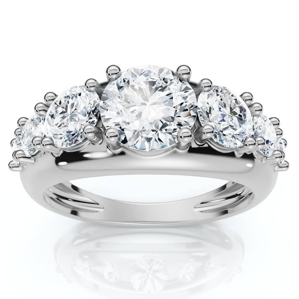 Bliss Diamond 2Ct TW Diamond Anniversary Stackable Wedding Ring Gold Lab Grown