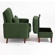 preview thumbnail 34 of 59, Adjustable Backrest Lounge Accent Chair Set with Storage Ottoman