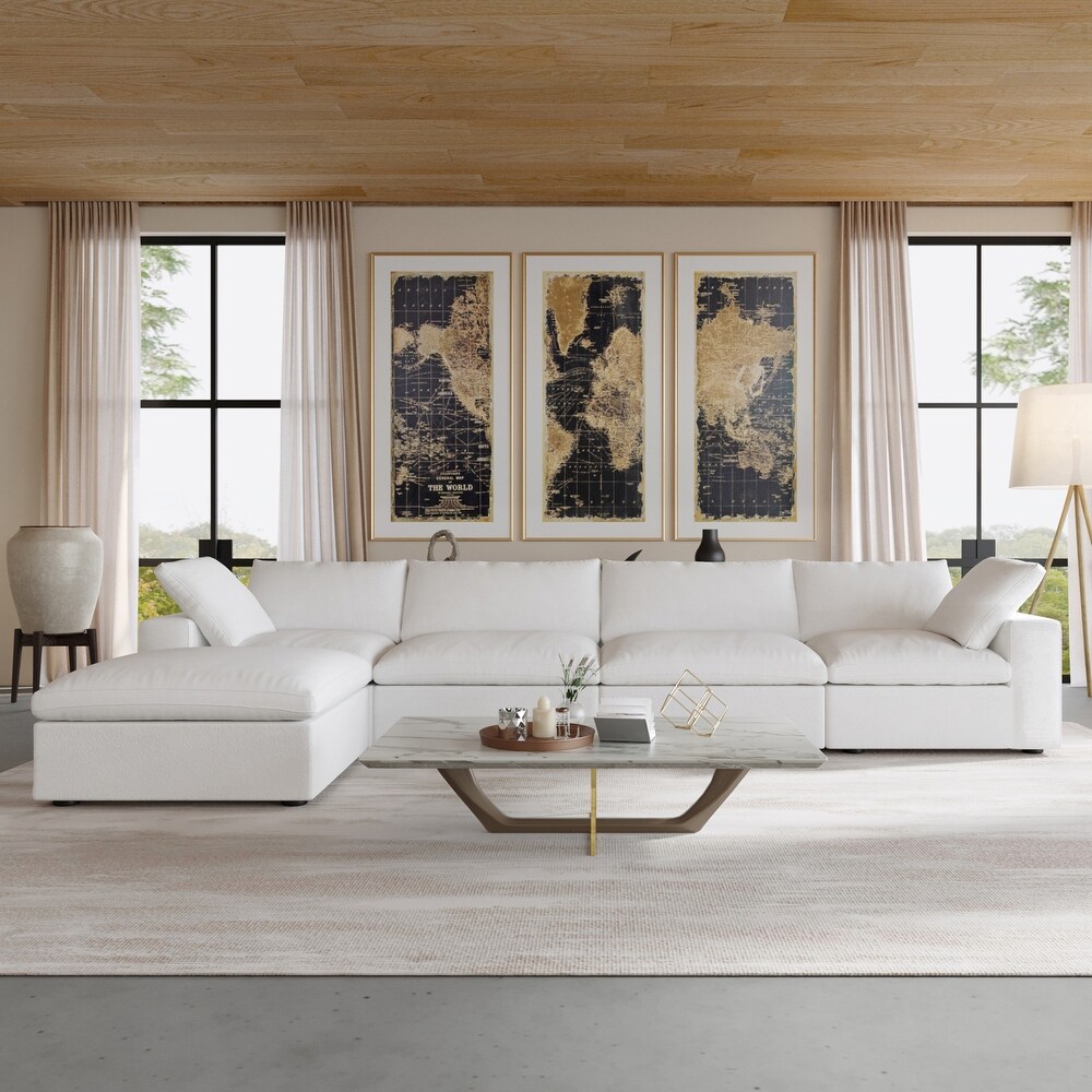 Comfy white sectional 2025