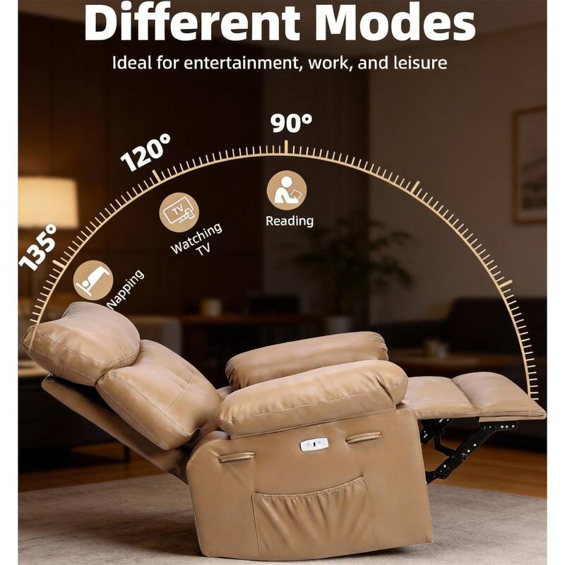 22"W Rocker Recliner, with Oversized Seat