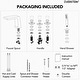 preview thumbnail 12 of 12, Roman Tub Faucet with Handheld Shower 3-Handle Deck Mount Bathtub Faucet Set