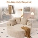preview thumbnail 35 of 43, XIZZI Modern Round Plush Lounge Sofa with Cushions