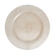 preview thumbnail 6 of 15, Soft Glow Faux Mother of Pearl Charger Plate (Set of 4) 4 Piece - Grey