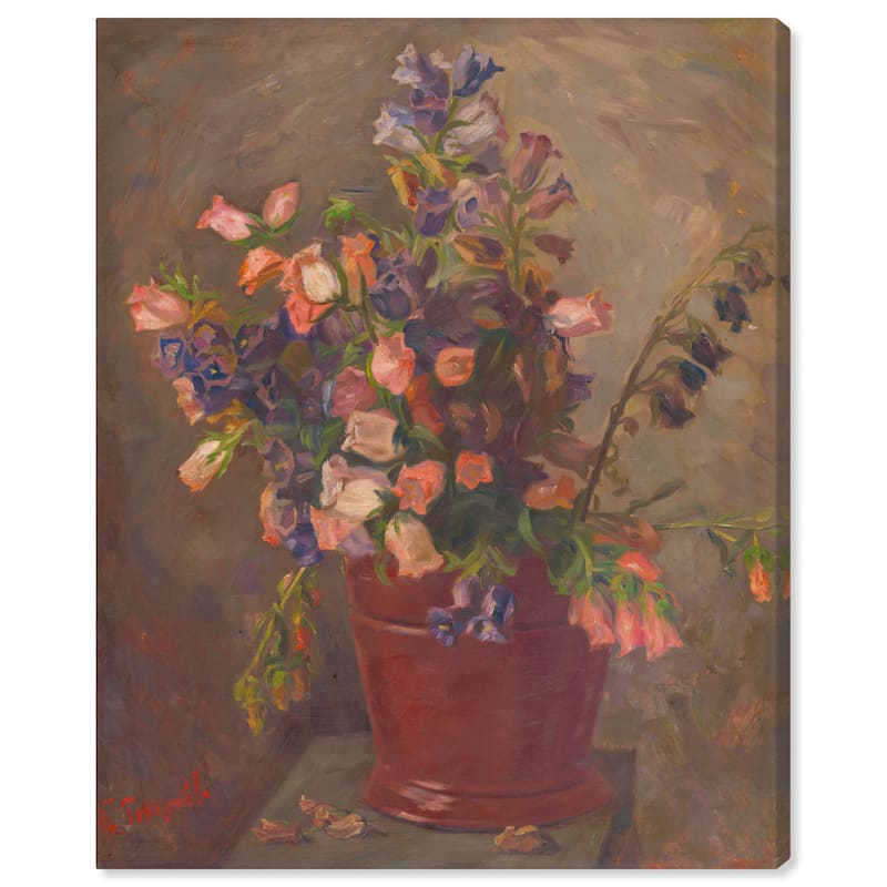 Oliver Gal Floral and Botanical Bouquet by Stefam Polkorab Brown and Traditional Wall Art Canvas Print - Brown, Pink