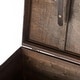 preview thumbnail 7 of 7, Brown Large Wooden Storage Trunk with Lockable Latch