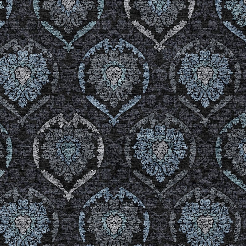 HomeRoots Medallion Transitional Rectangle Outdoor Rug